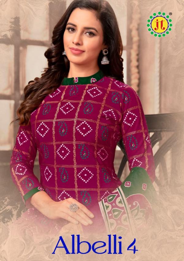 JT Albeli Vol-4 Cotton designer Patiyala Dress Material